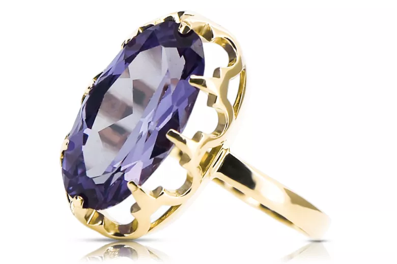 Inel Alexandrit Aur galben 14K Vintage Craft  vrc253y